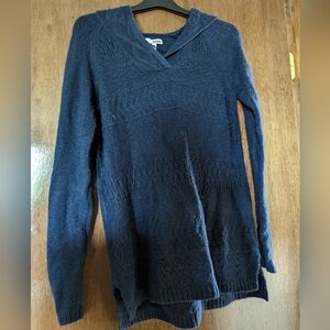 Navy Blue Hooded Sweater